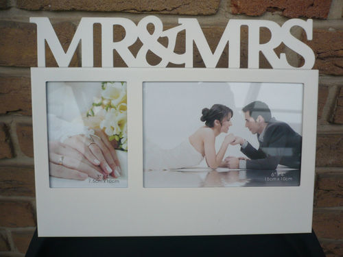 Casablanca Design Fotorahmen "Mr & Mrs" weiss 33005