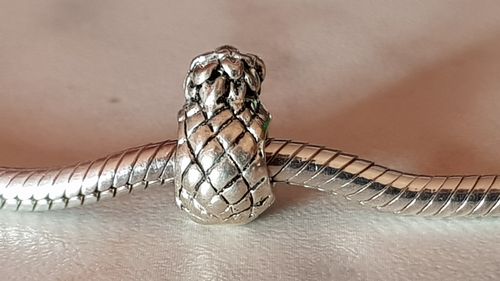 Beads 925ér Silber für Kette / Armband, Ananas