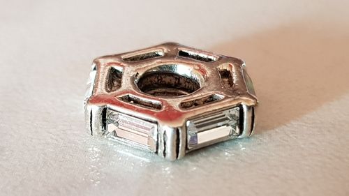 Beads 925ér Silber für Kette / Armband, Glitzerrad