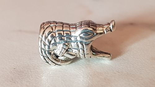 Beads 925ér Silber für Kette / Armband, Krokodil
