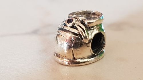 Beads 925ér Silber für Kette / Armband, Schuh mit Fußabdruck