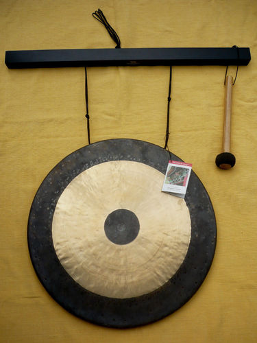 Woodstock Hanging CHAU Gong D 47/49 cm Escheholz schwarz handgefertigt