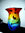 Casablanca Design Glasvase "Rainbow" 87239