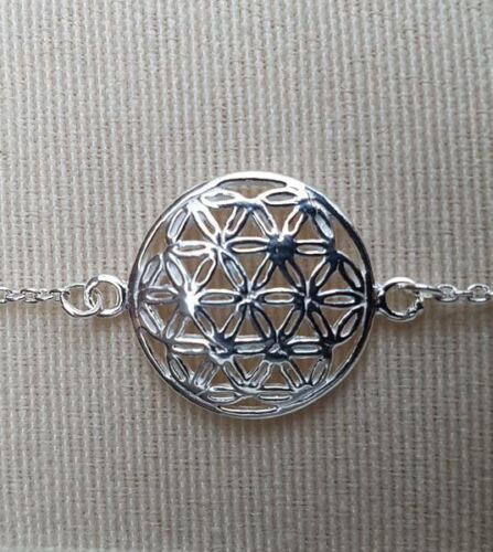 Armband 925ér Silber "Blume des Lebens"