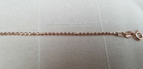 DUR Kugelarmband 925ér Silber rose´vergoldet L 18 cm