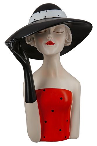 Casablanca Design Figur "Lady mit schwarzem Hut" 37195